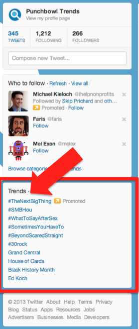 twitter trends
