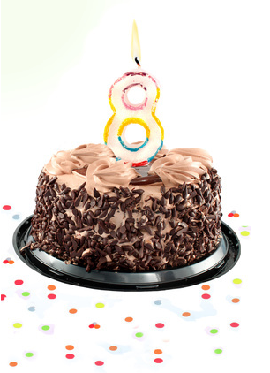 8th birthday cake