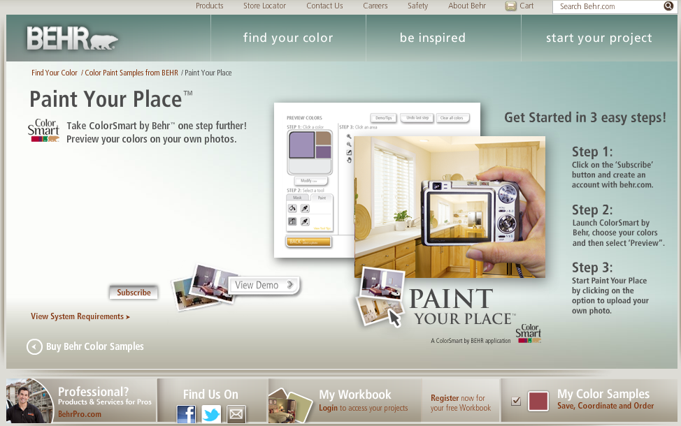 behr paint your place