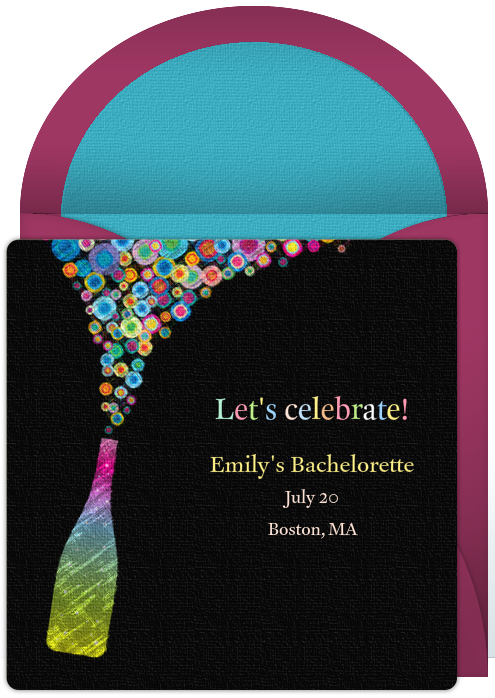 bachelorette invitation