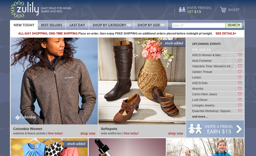 zulily daily deals for women