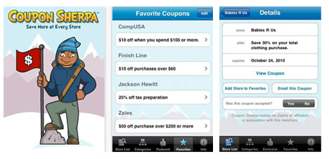 coupon sherpa mobile app iphone