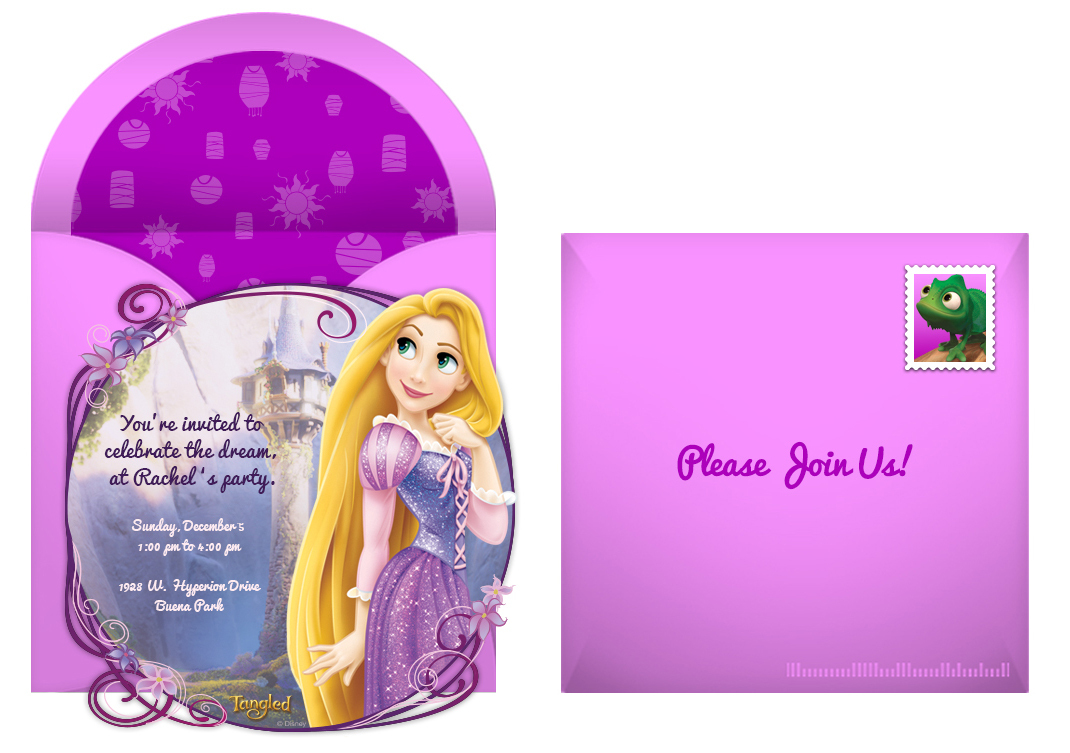 free tangled online invitation