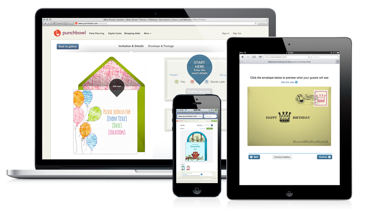 online party planning