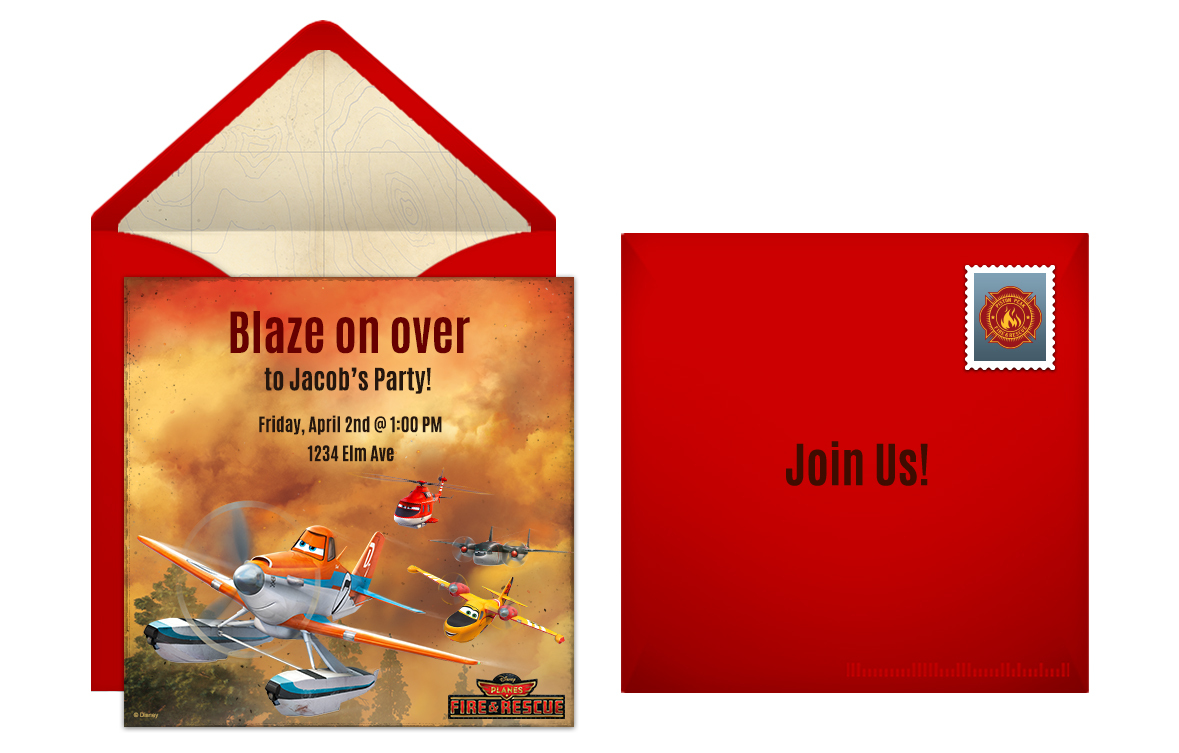 Free Planes Online Invitation
