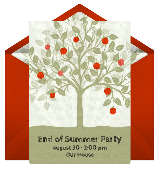 free back to school online invitation