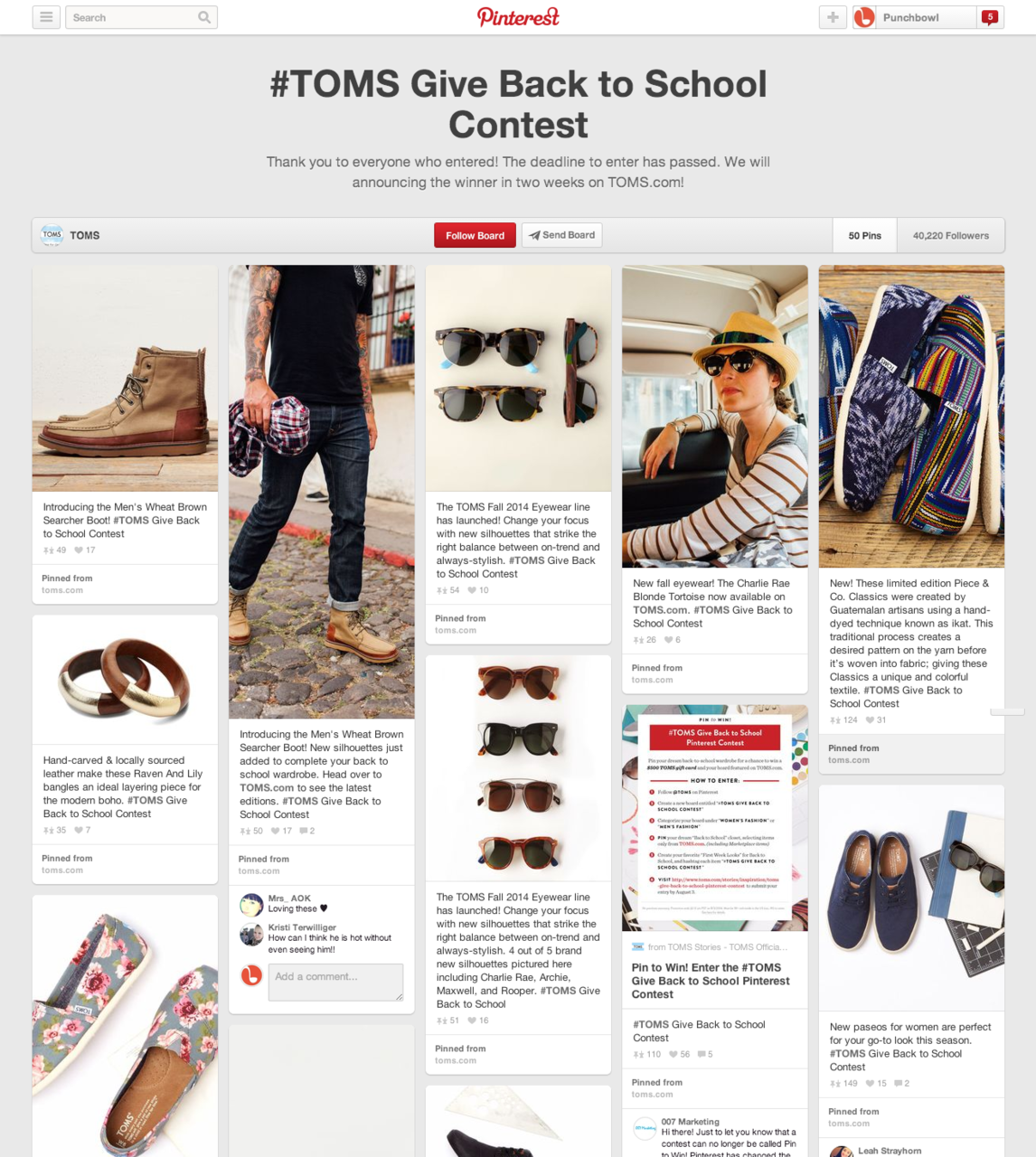 toms pinterest back to school