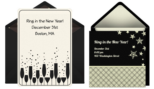 new years eve digital invitation 