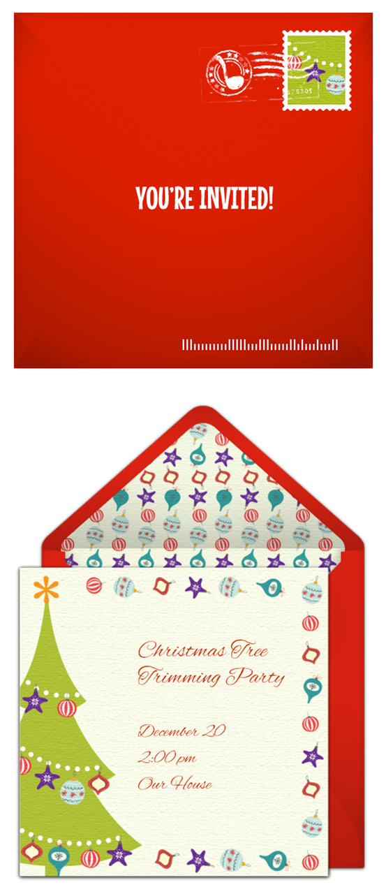 Free Christmas party invitations