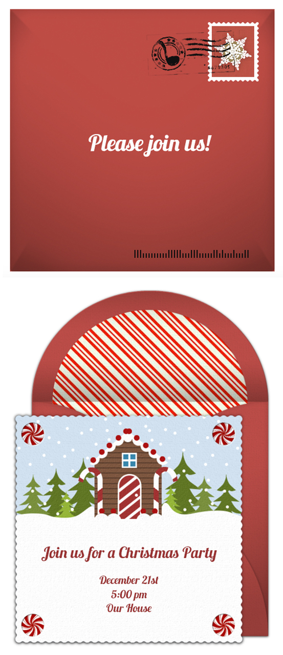 Free Christmas party invitations